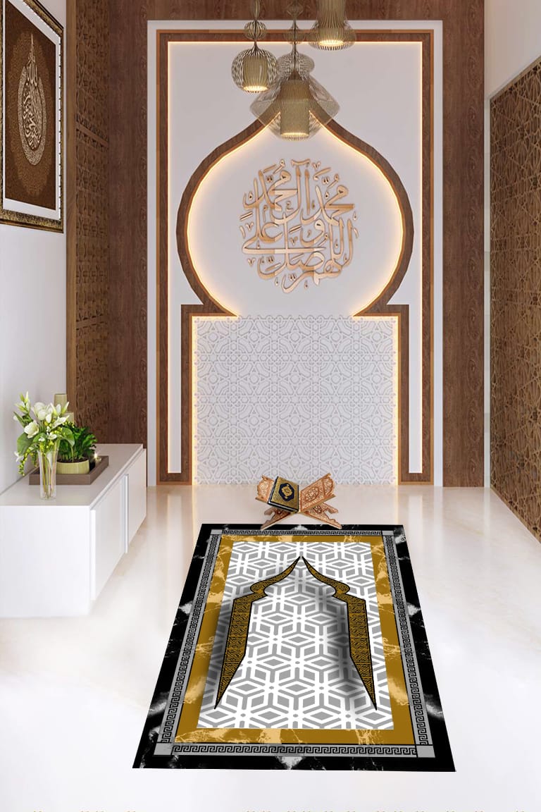 Gold gri dekoratif seccade